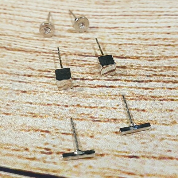 Kate Morgan Jewelry - 💎BOGO NWT Set of 3 Geometric Stud Earrings Kate Morgan Jewelry - 💎BOGO NWT Set of 3 Geometric Stud Earrings